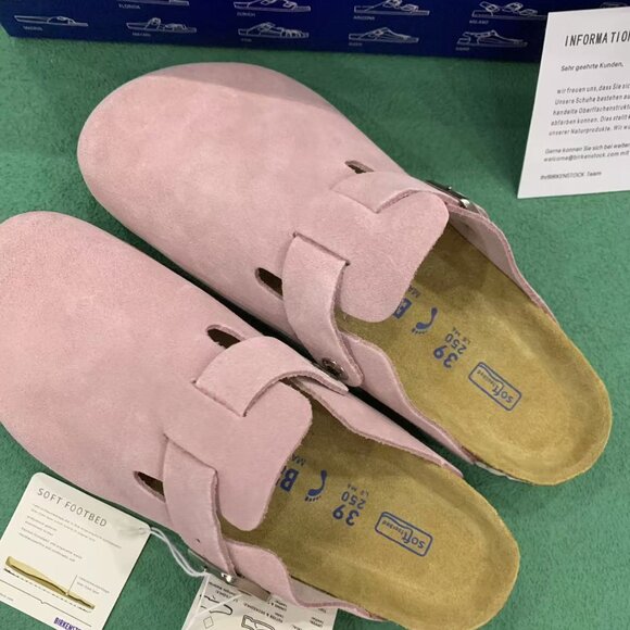 Birkenstock Boston Women's Pink Clogs narrow size 37 - Picture 2 of 5